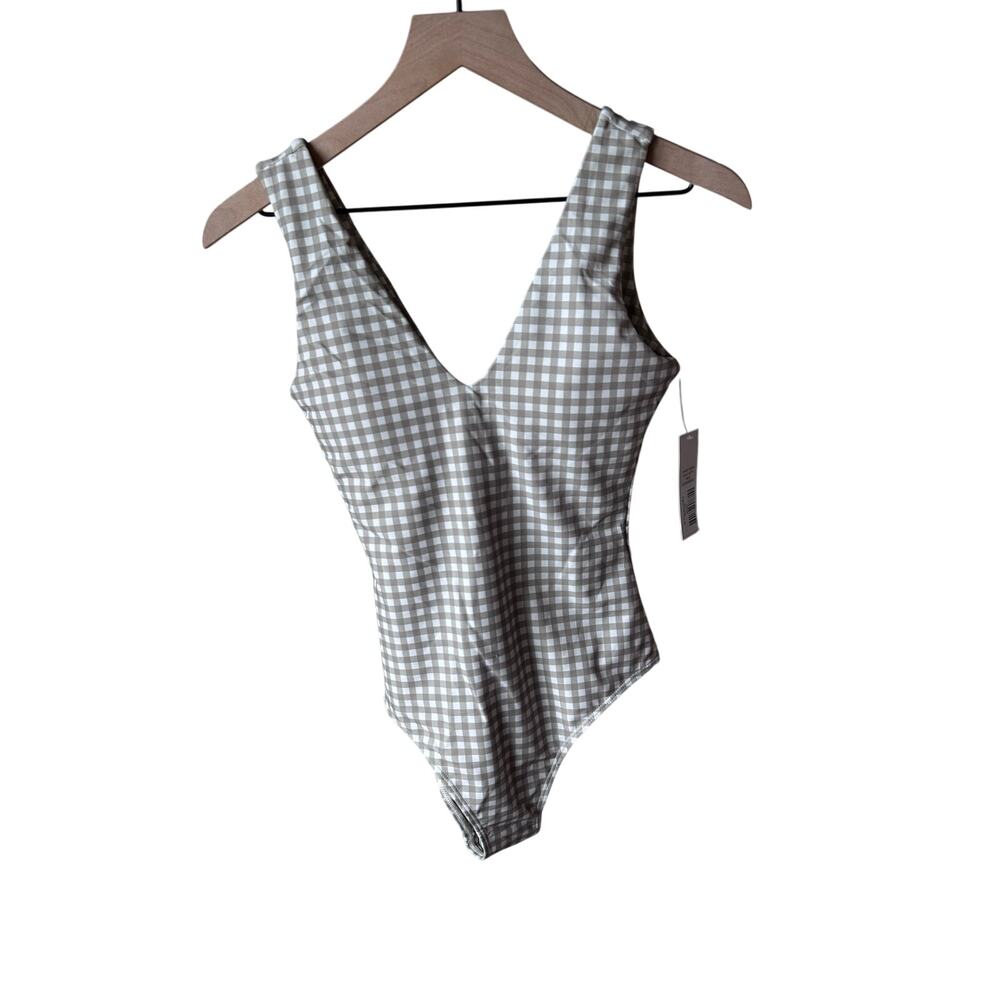 Geode August One Piece Swimsuit NWT Gingham Classic